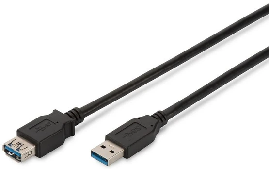 Assmann Electronic DIGITUS USB 3.0 ilgintuvas A tipas M/F 1.8m USB 3.0 atitinka bl
