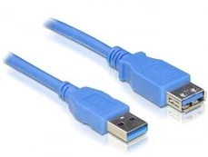 Laidas Delock USB 3.0 A male, USB 3.0 A female, 2 m, mėlyna