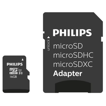 Philips MICROSDHC 16GB CLASS 10/UHS 1 + Adapter