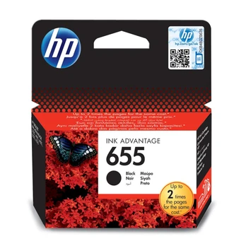Spausdintuvo kasetė HP 655, juoda, 14 ml