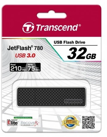 TRANSCEND Flash Disk 32GB JetFlash®780, USB 3.0 (R:210/W:75MB/s) černý