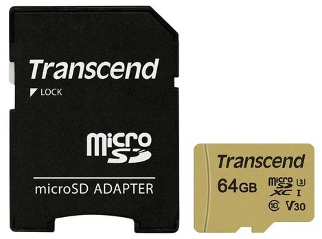 Atminties kortelė Transcend TS64GUSD500S, 64 GB