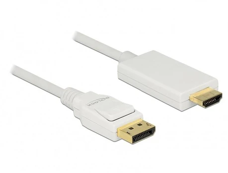 Adapteris Delock Displayport 1.2 > HDMI-A USB, HDMI, 2 m, balta