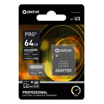 Atminties kortelė Platinet, 64 GB