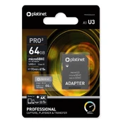 Atminties kortelė Platinet, 64 GB kaina