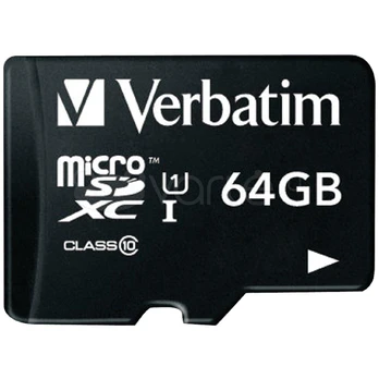 Verbatim Micro SDXC 64GB Class10 UHS-I + Adapter