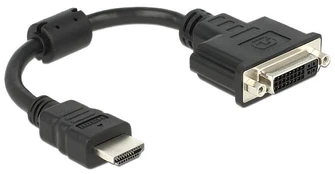 DELOCK Adaptercable HDMI St > DVI 24+1 B | 65327 kaina