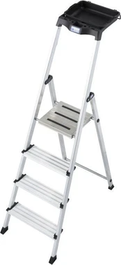Ladder 4 step aliuminio Krause Secury 126528