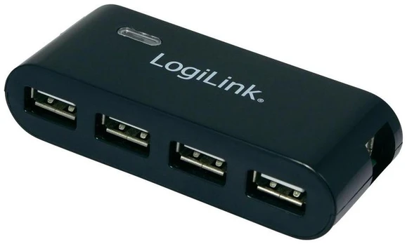 „Logilink“ USB 2.0 Hub-4 prievadas su maitinimo adapteriu