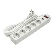 Šakotuvas Buitinis ilgiklis 5m, 5 lizdai, 2xUSB, su jungikliu kaina