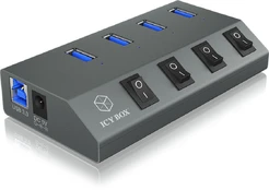 Icy Box 4 IB-HUB1405C Uosto centras USB 3.0 kaina