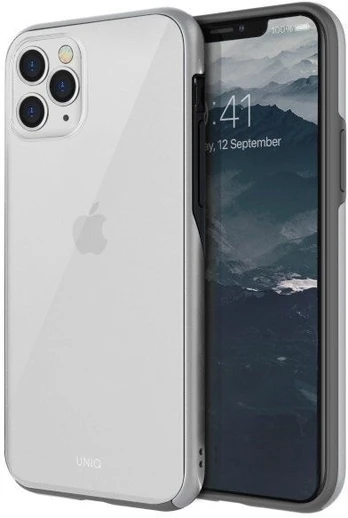 Telefono dėklas Uniq, Apple iPhone 11 Pro Max, sidabro