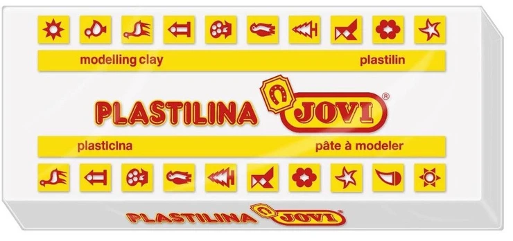 Plastilinas JOVI, 350g. BALTA