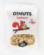 Anakardžių riešutai O!NUTS, 150 g kaina