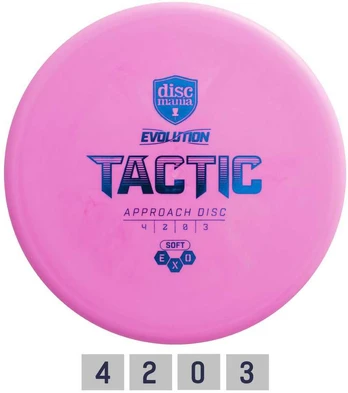 Discgolf Putter SOFT EXO TACTIC 4/2/0/3 Pink