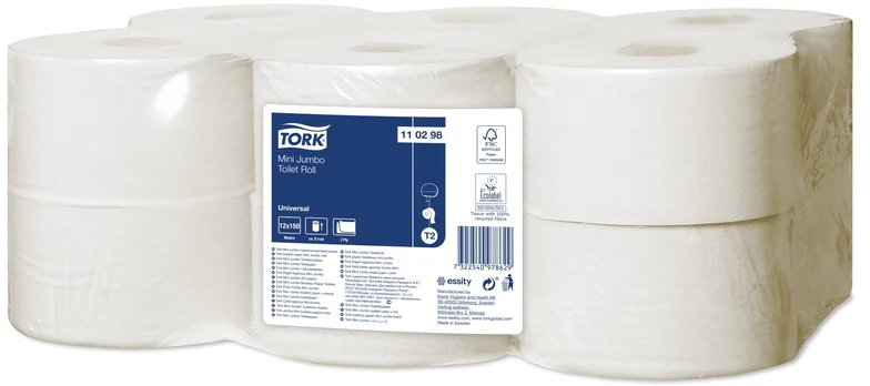 Tualetinis popierius Tork, 2 sl, 12 vnt.