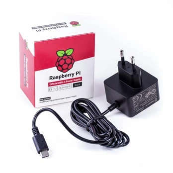 Adapteris Raspberry Pi USB-C Power Supply EU, USB Type-C, 1.5 m