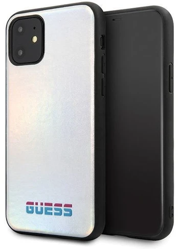 Telefono dėklas Guess, Apple iPhone 11 Pro Max, sidabro