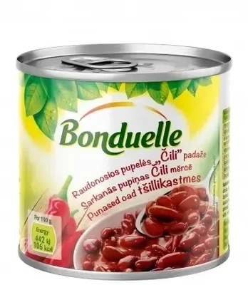 Raudonosios pupelės čili padaže BONDUELLE, 430 g