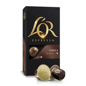 Kavos kapsulės L'OR FORZA, 10 Nespresso® aparatų kapsulių