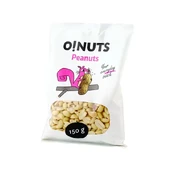 Žemės riešutai O!NUTS, puselės,150 g kaina