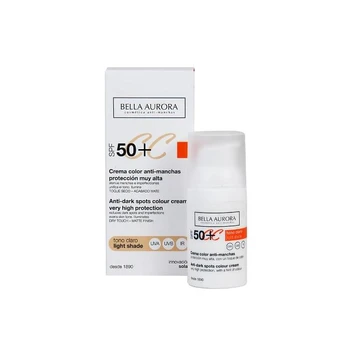 CC veido kremas Bella Aurora SPF50+ Light, 30 ml