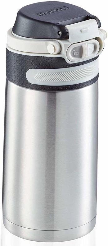 Termo puodelis Leifheit Flip, 0.350 l, sidabro