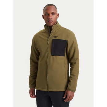 Reebok Striukė softshell RCC00096 Tamsiai žalia Regular Fit