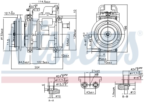 Kondicionieriaus kompresorius NIS 890028