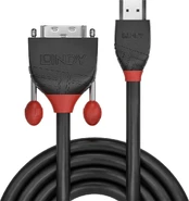 CABLE HDMI-DVI 2M/BLACK 36272 LINDY kaina