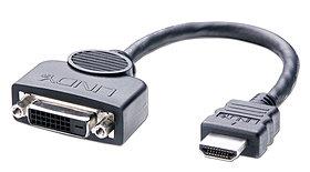 KABELIS DVI-HDMI 0.2M/41227 LINDY