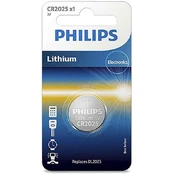 Elementas PHILIPS Lithium CR2025 kaina