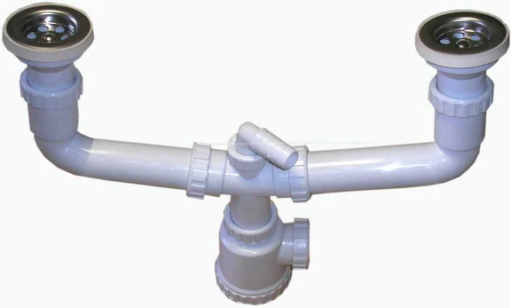 Sifonas WC121B dvigubas