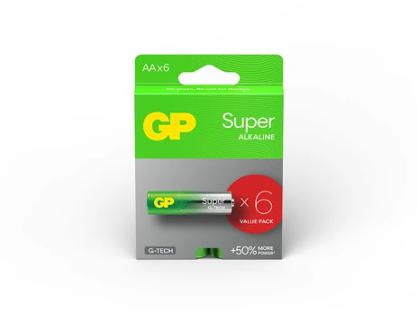 Elementas GP Batteries Super Alkaline, AA, 1.5 V, 6 vnt.