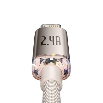 Baseus Crystal Shine Series USB - Lightning 2,4A 20W 1,2m (CAJY001104)