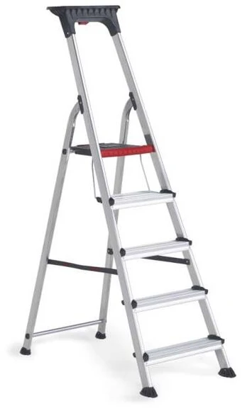 Aliuminės A tipo vienpusės kopėčios Double Decker ALTREX 5 pakopos