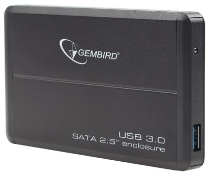 Gembird EE2-U3S-2 saugojimo diskų korpusas HDD korpusas Juoda 2.5"