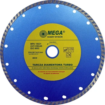 Mega TURBO deimantinis diskas 2,8x7,0 mm 230 mm 88630