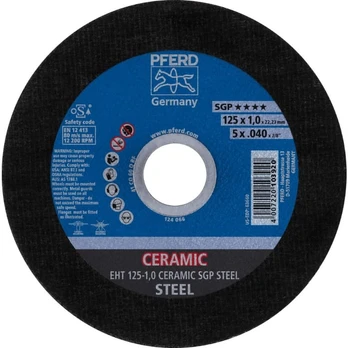 Pjovimo diskas PFERD EHT 125-1,0 Ceramic SGP Steel