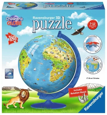 Dėlionė Ravensburger Globuss 180pcs, 20 cm x 20 cm