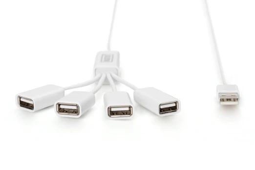 Digitus - Hub USB2.0 4 portowy SlimSpider