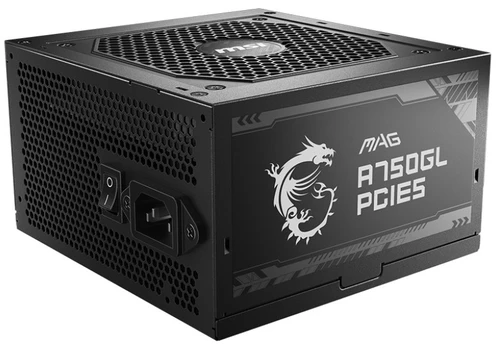 Power Supply|MSI|750 Watts|Efficiency 80 PLUS GOLD|PFC Active|MAGA750GLPCIE5