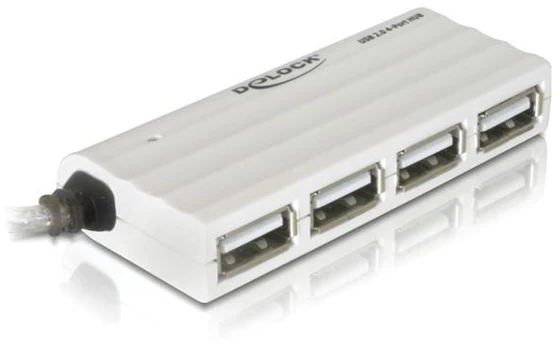 DELOCK HUB USB2.0 4 prievadas išor. ZSlimZ