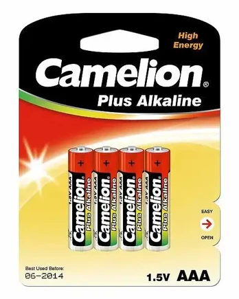 Elementai CAMELION Alkaline Plus LR03-BP4,AAA 4 1170mAh