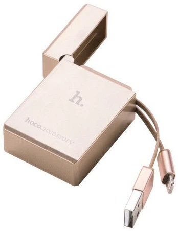 Laidas Hoco, USB 2.0 Type A/Apple Lightning, aukso