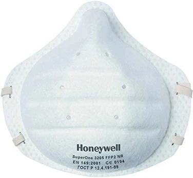 Respiratorius HONEYWELL SuperOne 3205 P2 Nr D, 1vnt.