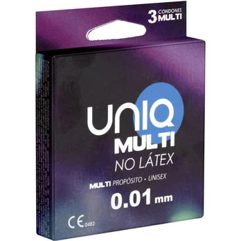 Prezervatyvai UNIQ MULTI BE LATEKSO 3 vnt