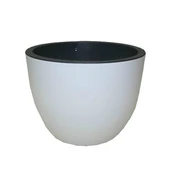 Vazonas Muna 3300-011+059, plastikinis, Ø 30 cm, baltas kaina