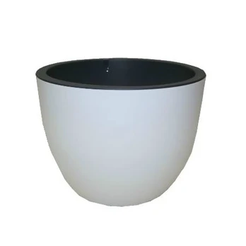 Vazonas Muna 3320-011+059, plastikinis, Ø 40 cm, baltas