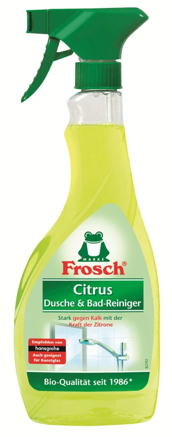 Frosch dušų bei vonių purškiamas valiklis citrinų kvapo 500 ml